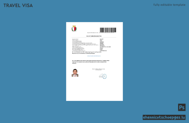 Malta-E-Visum: Beispielansicht in Word und PDF